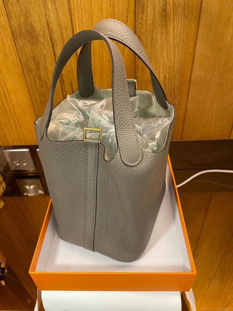 hermes picotin 18 gris etain