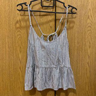 Hollister Babydoll Tie Top