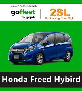 Honda Freed Hybird (2sl leasing availables car rent for personal grab,gojek,delivery use)