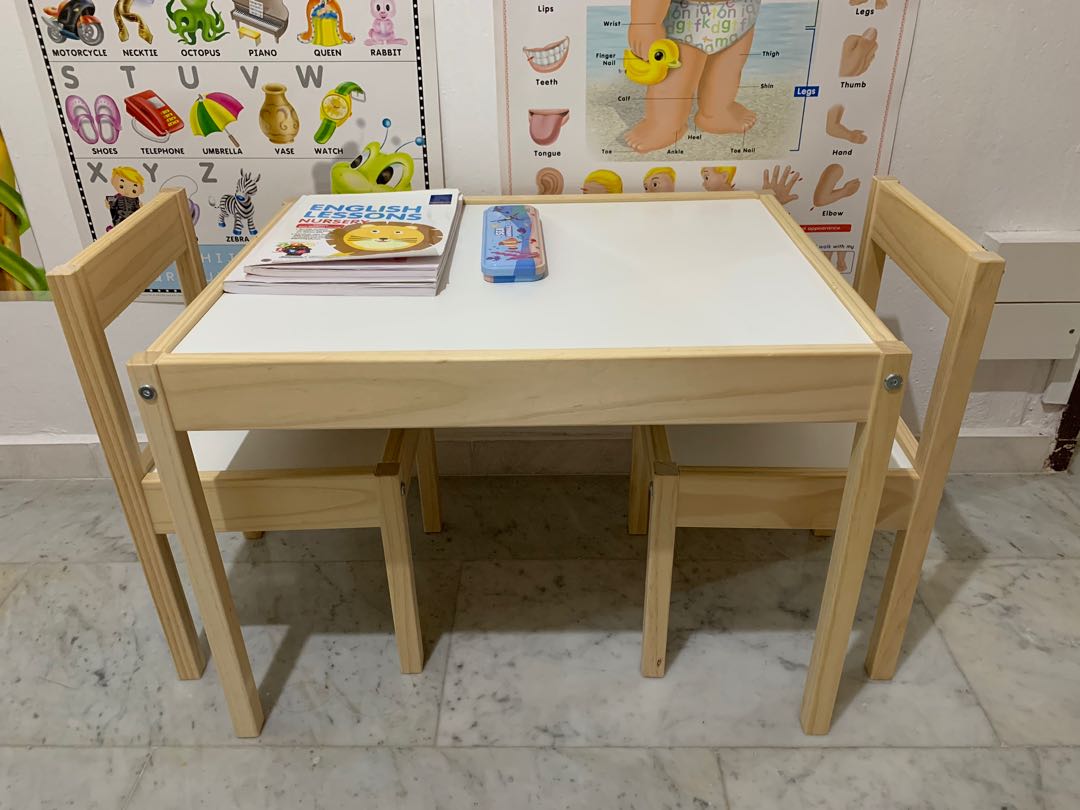 Lätt children's table and hotsell 2 chairs