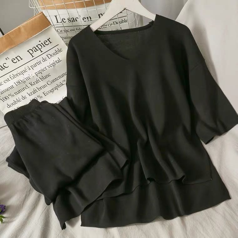 knitted pant set