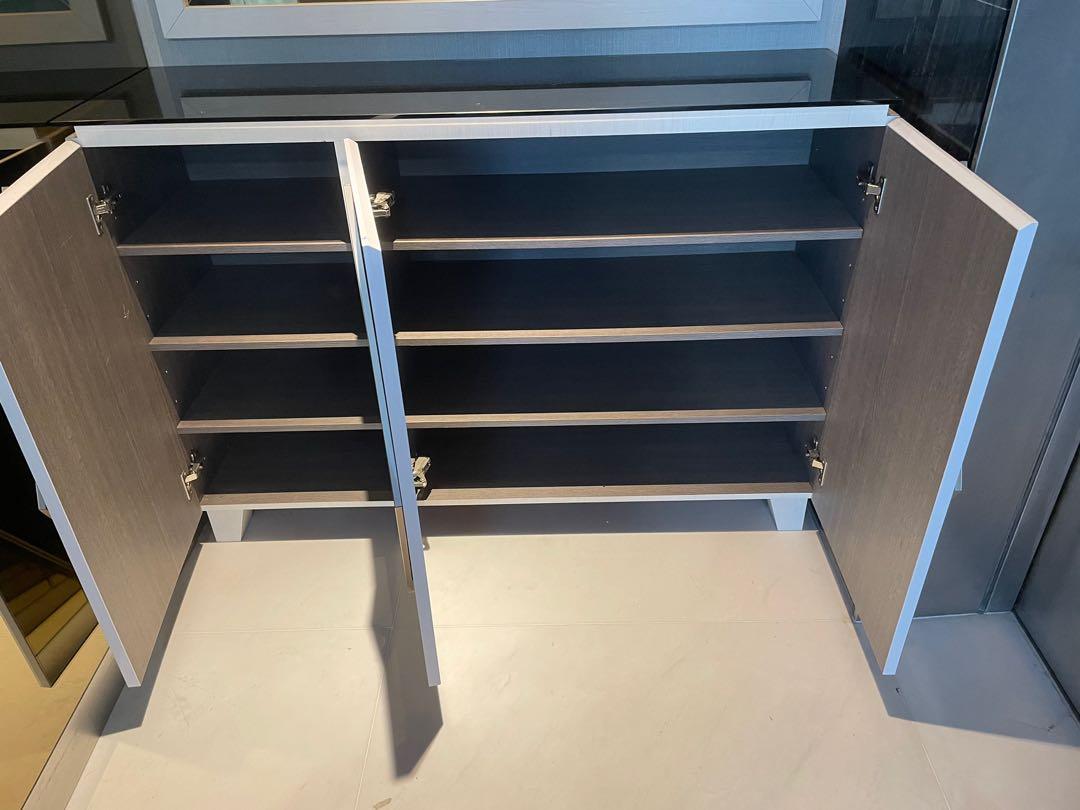 Luxury glass top shoe Furniture & Home Living, Furniture