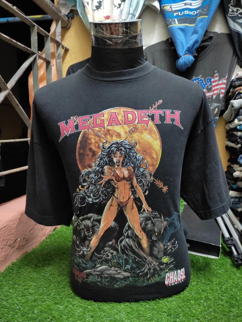 希少XL 90s MEGADETH CHAOS! COMIC TOUR Tシャツ+kihoku-lp.jp