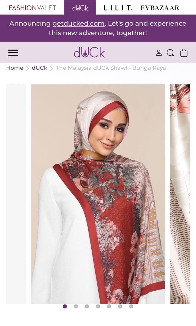 Merdeka Duck In Bunga Raya Muslimah Fashion Scarves On Carousell