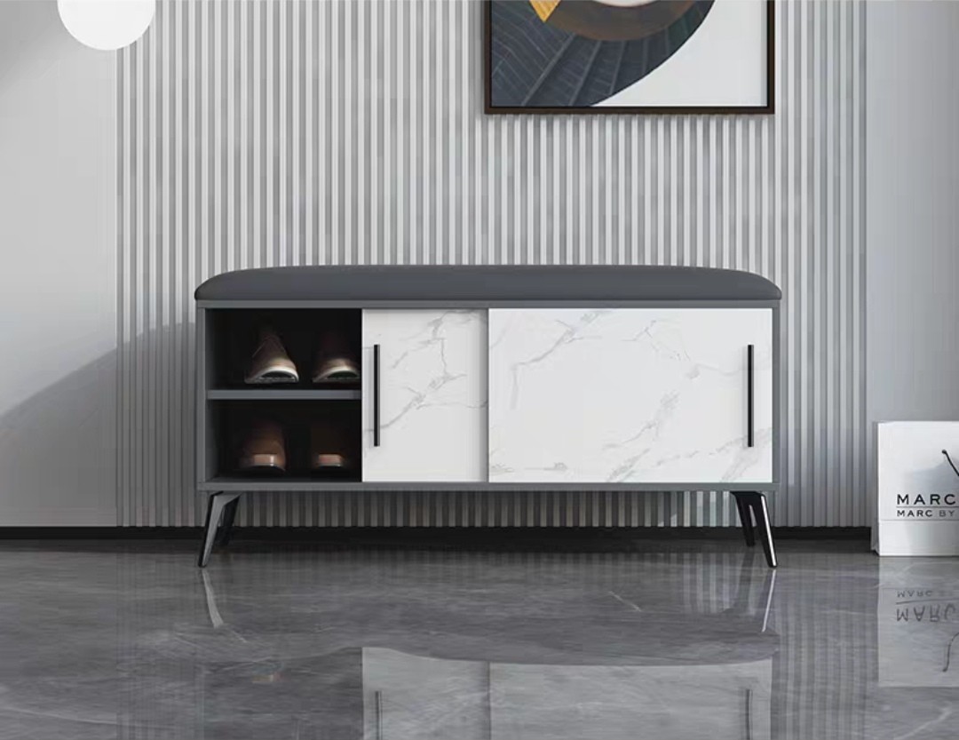 Shoe Rack Marbel Modern Style Marble Shoe Cabinet w Bench, Furniture & Home Living ...