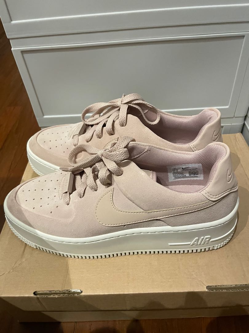 nike air force 1 sage particle beige