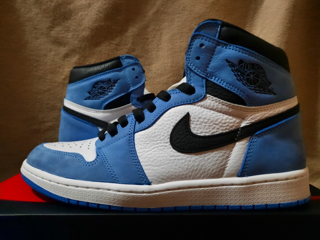 unc blue jordan 1s