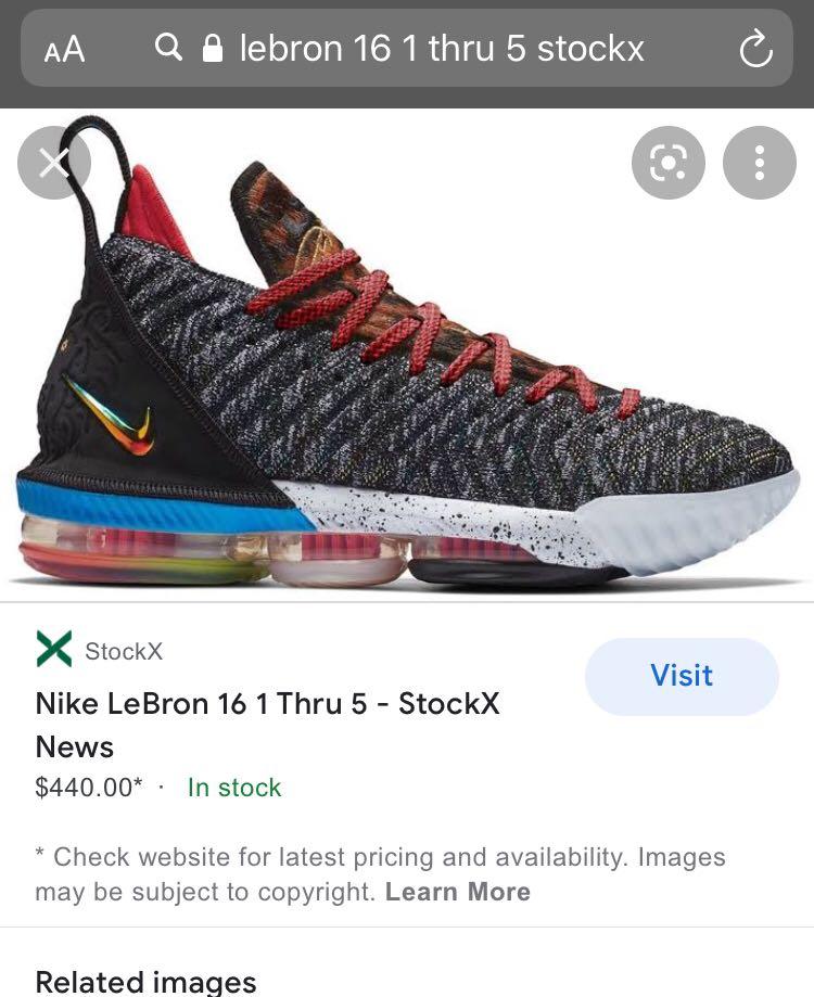 Lebron 1 through 5 store