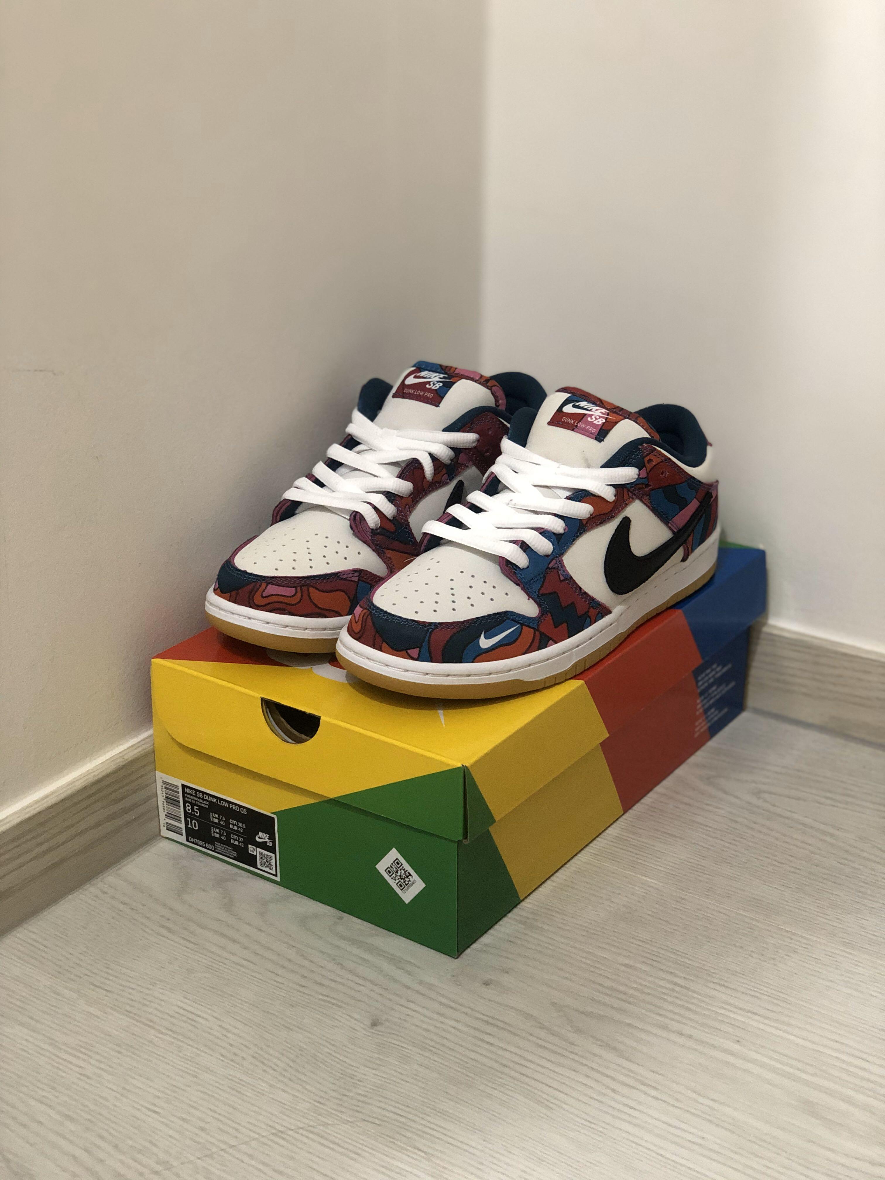 nike sb dunk low pro parra abstract art mens