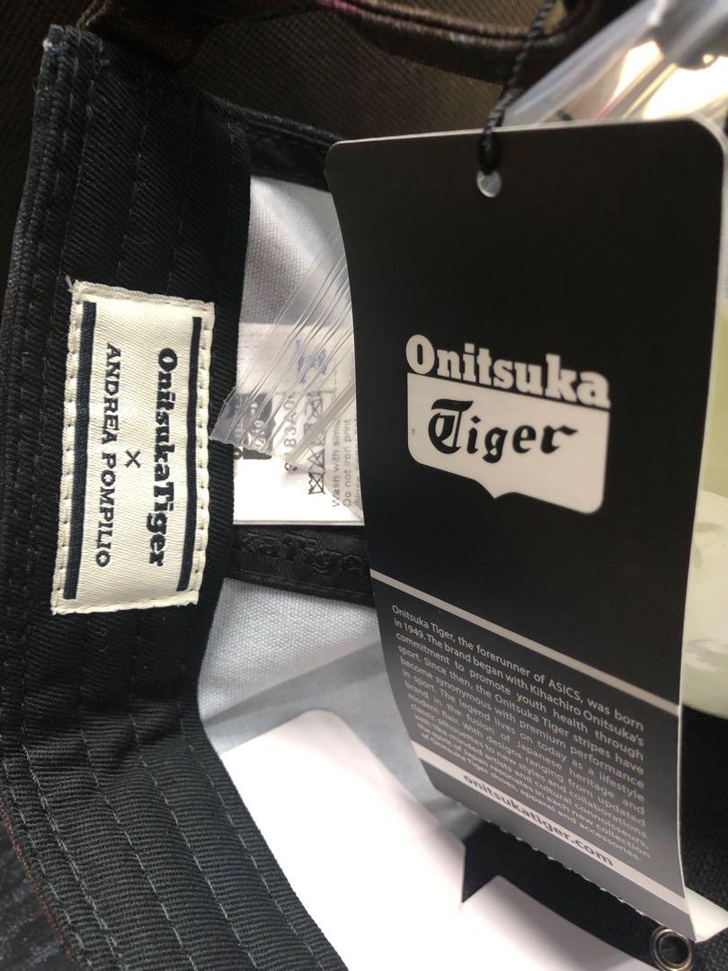 Onitsuka Tiger × ANDREA POMPILIO (Category: Caps & Hats) located in Singapore. Submitted by nobel.streetwear (Listing ID 1110426910, Image 3). Description: -one size and can adjust -special edition -Original Onitsuka Tiger × ANDREA POMPILIO -100% original from Onitsuka Tiger outlet .