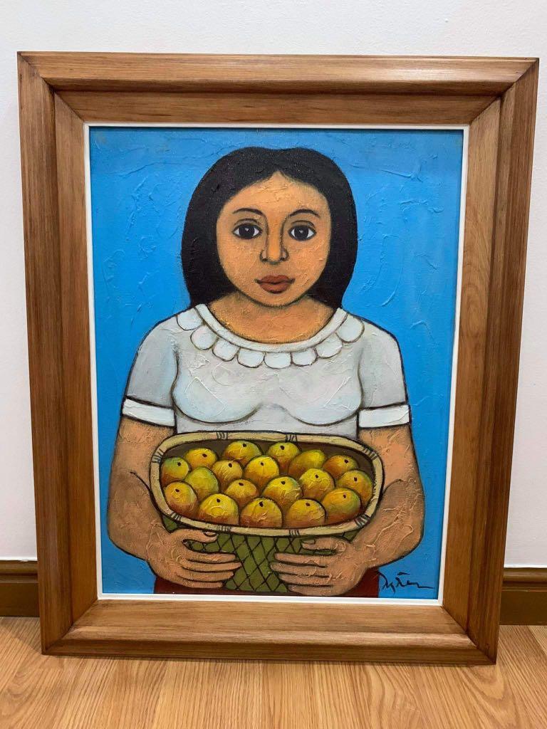 Original Painting of Pablo Nuñez with COA, Hobbies & Toys, Stationary