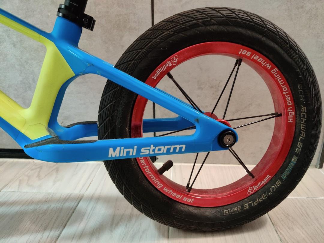 Papa bike mini storm 碳纖平衡車藍色, 運動產品, 單車及配件, 單車 