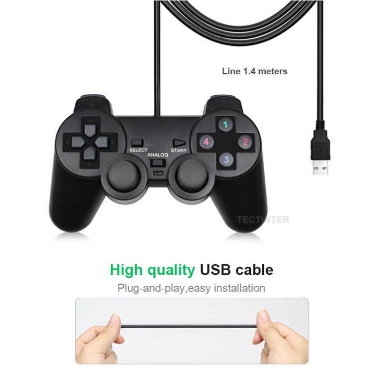 PC CONTROLLER USB DUALSHOCK GAMEPAD, Computers & Tech, Parts ...