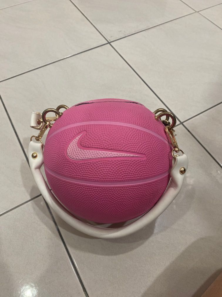 Pink basket ball bag Women s Fashion Bags Wallets Shoulder