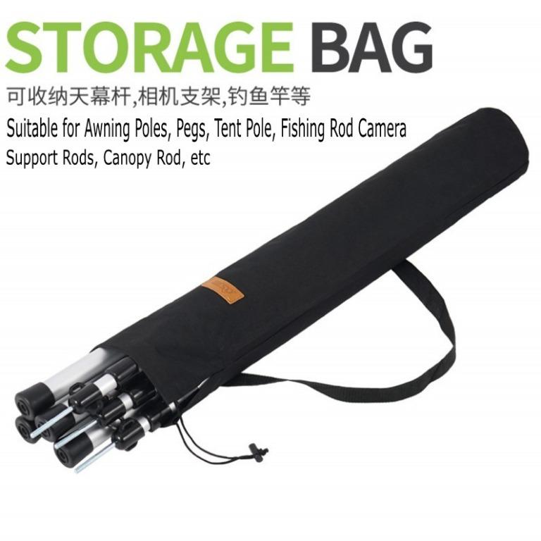 Portable Tent Poles Holder Trekking Pole Storage Bag Camping