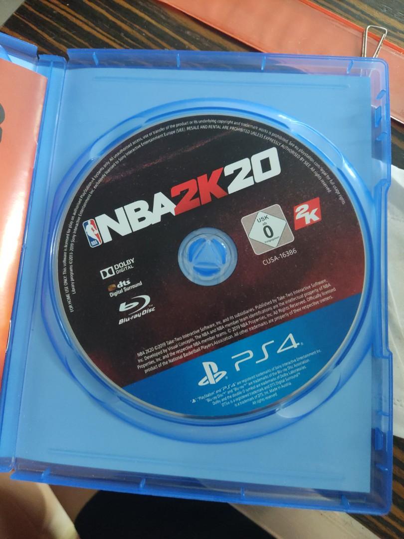 Ps4 nba 2k20 ( Anthony davis), 電子遊戲, 遊戲機配件, 遊戲禮物卡及