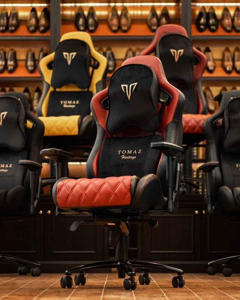 Burgundy gaming chair clearance