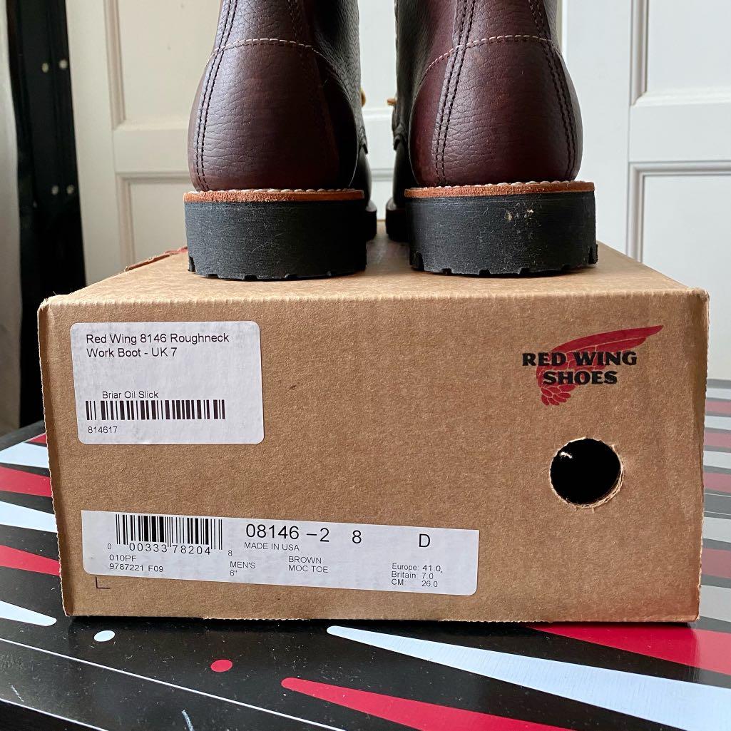 Red Wing 8146 Roughneck Boots UK7 Briar Oil Slick