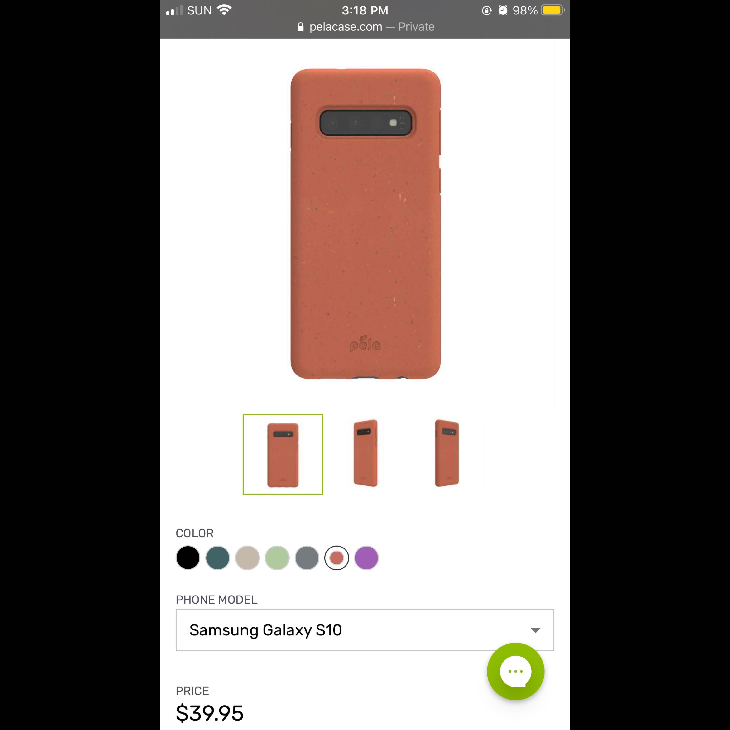 Samsung S10 Pela Case (Category: Cases & Sleeves) located in Guagua. Submitted by v.as_ey (Listing ID 1110485084, Image 3). Description: - P900 for each case but price still negotiable - Bought both cases last 2020 so red one isn't available anymore on the website - Shipped from the US - See 4th photo for original price conversion - Eco-friendly case so it's compostable RFS: Phone upgrade.