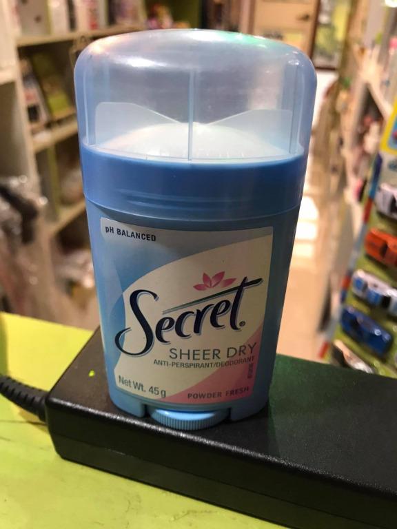 SECRET Sheer Dry Anti Perspirant 45g (Powder Fresh), Beauty & Personal ...