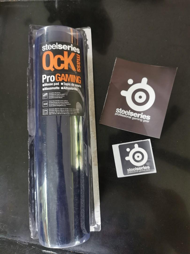 SteelSeries QcK mass Gaming Mouse Pad - Black (Category: Mouse & Mousepads) located in Manila. Submitted by rina.tan2 (Listing ID 1110449584, Image 2). Description: 11.2" x 12.6" x 0.2" - Dimensions SteelSeries QcK mass is a super thick mouse pad made of a high quality cloth material with a specially designed non-slip rubber base which prevents the pad from sliding; no matter what surface the mouse pad is placed on..