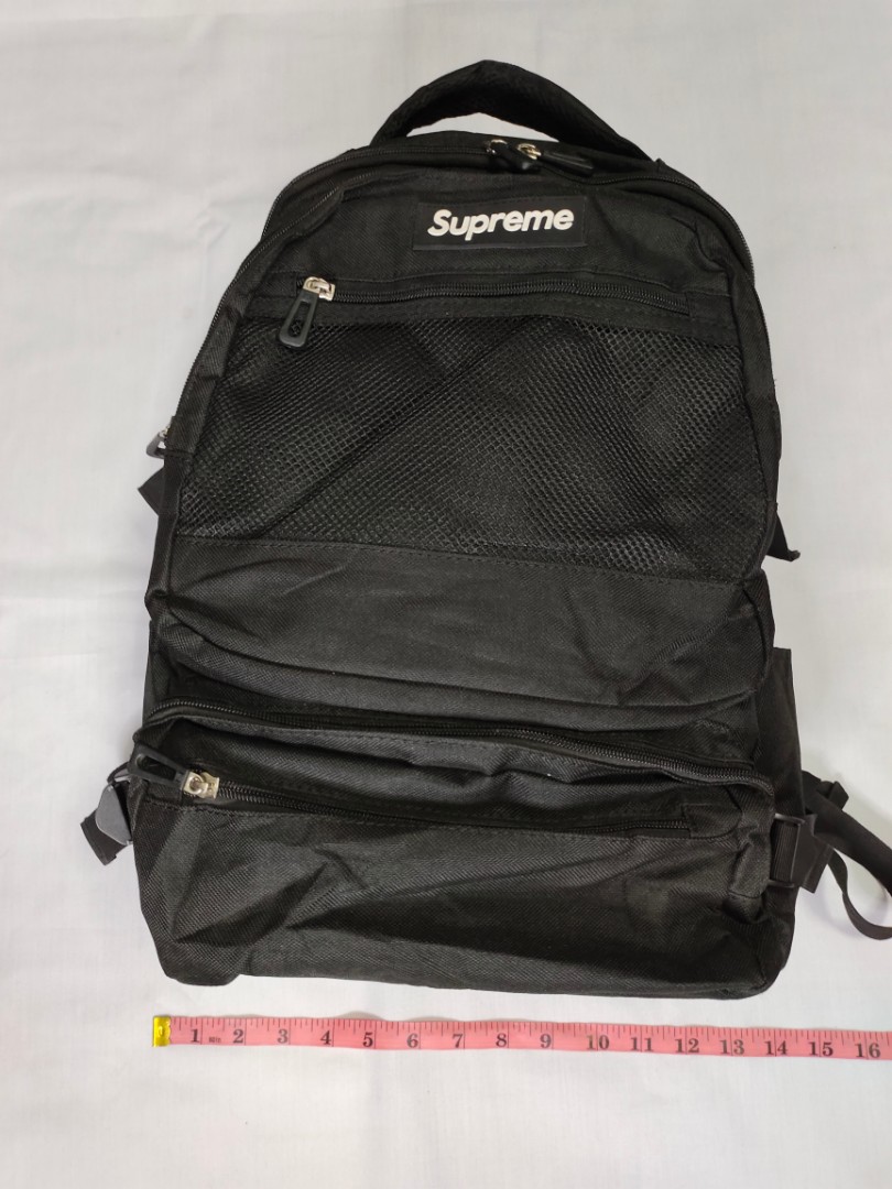 grey supreme backpack