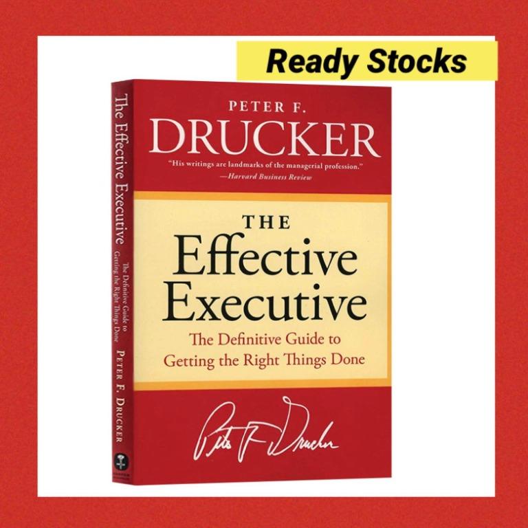 book)　Effective　故事書　小說　興趣及遊戲,　Drucker　Guide　Right　Done,　Executive:　文具,　Carousell　Getting　zz,　by　the　The　(1　Peter　Definitive　The　Things　to　書本