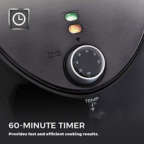 Tower T17021 Family Size Air Fryer with Rapid Air Circulation, 60Minute Timer, 4.3 Litre, 1500W