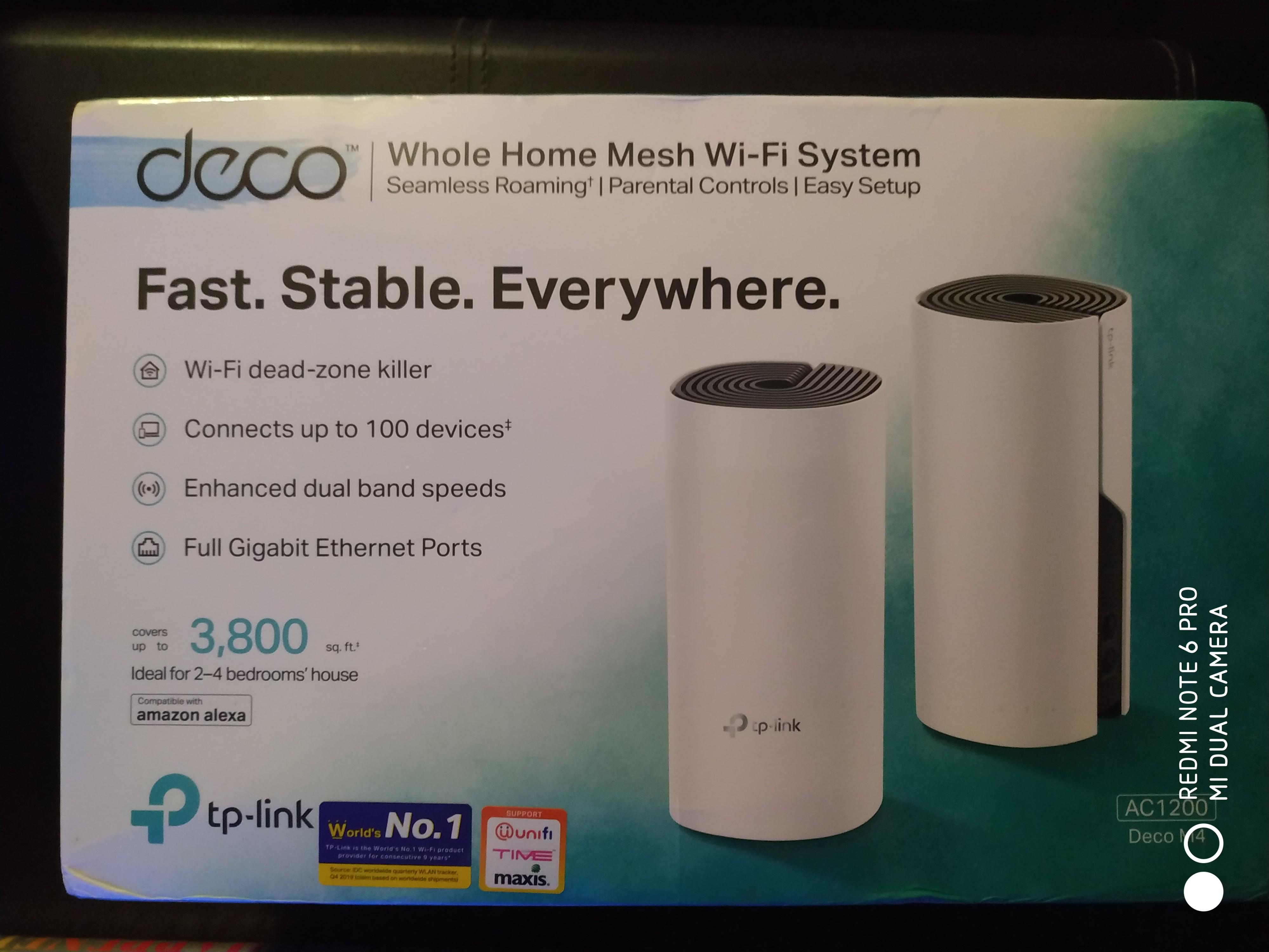 Tp Link Deco M4 Ac1200 Whole Home Wifi Mesh Wifi System Electronics Others On Carousell