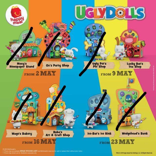 Ugly dolls happy meal toys top