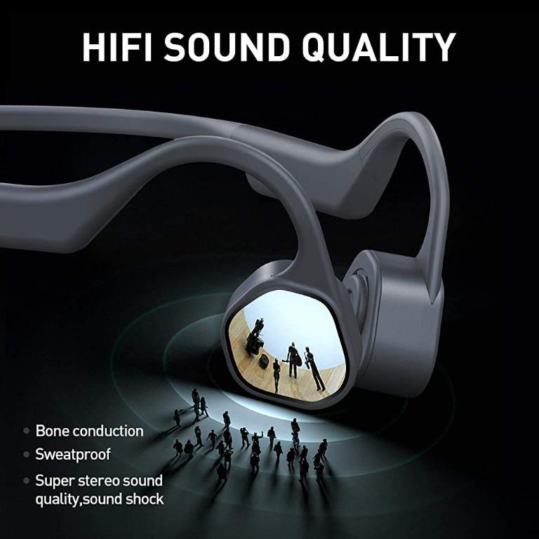 Vidonn F3 Bone Conduction Headphones Open Ear Wireless Bluetooth