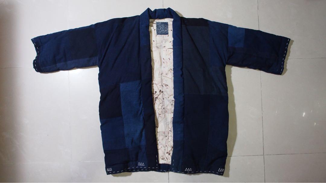 Visvim Sanjuro Kimono Down Jacket, 名牌, 服裝- Carousell