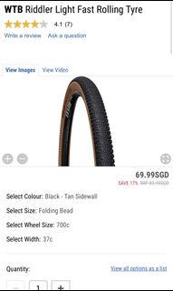 WTB Riddler Light Fast Rolling 700 x 45C