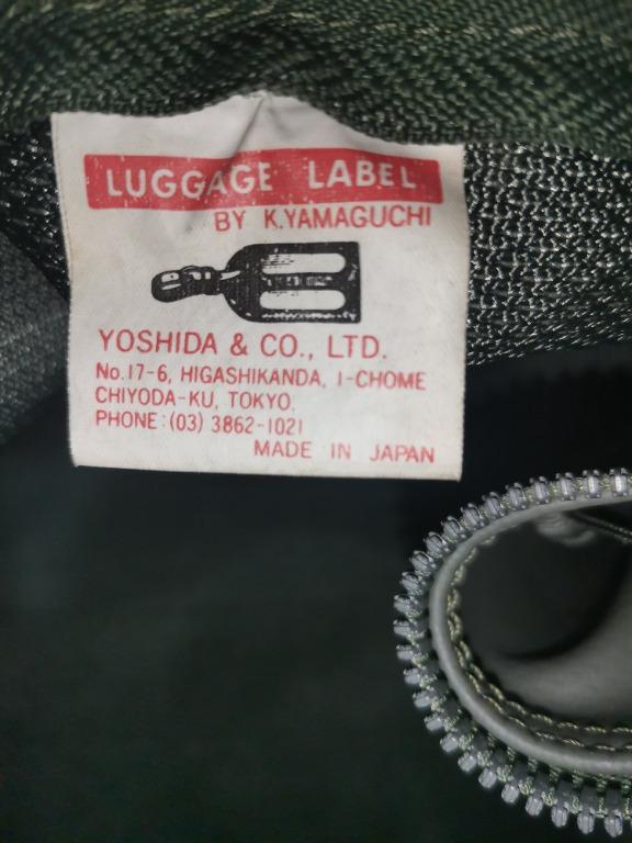 Yoshida & Co luggage label Boston duffle bag, Men's Fashion, Bags ...