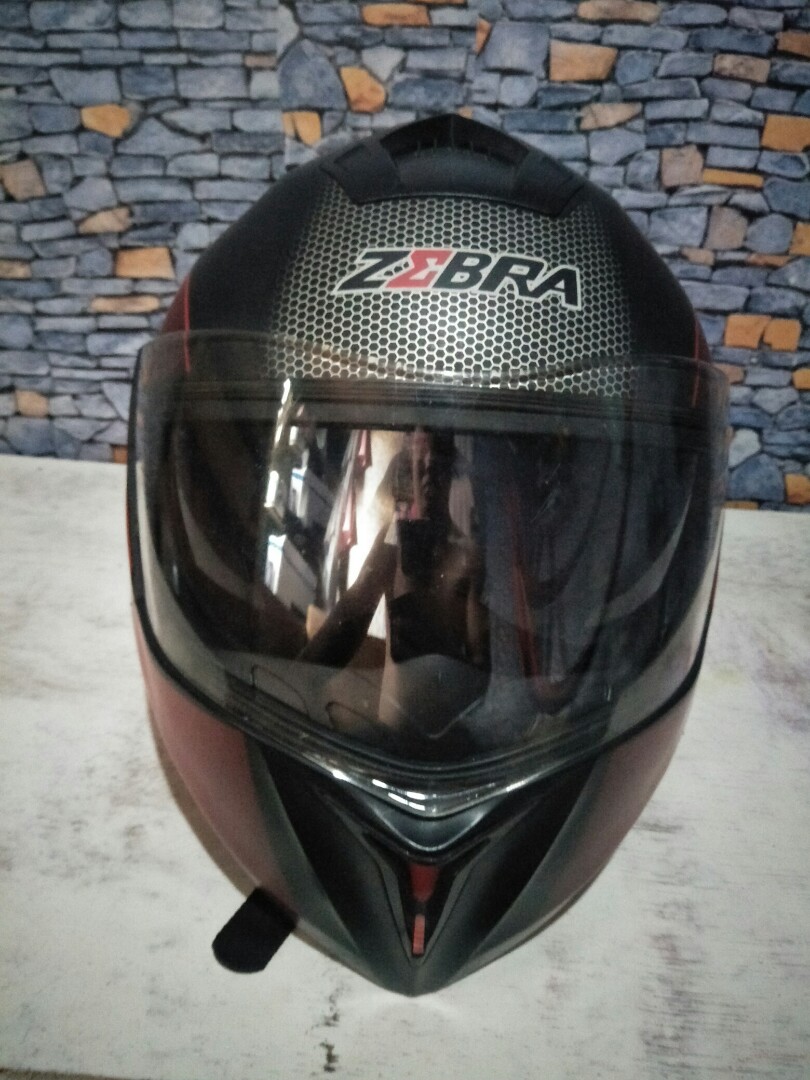 Zebra modular helmet, Motorbikes, Motorbike Parts & Accessories