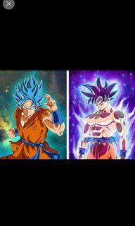 Ultimate Fusions Vegito Blue & Gogeta Blue (Dokkan Battle 5th  Anniversary)/DragonBall Poster A4