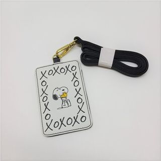 日本 Peanuts Snoopy 史路比 白色皮革 70年週年 掛繩 證件 卡片套64188938199297110
