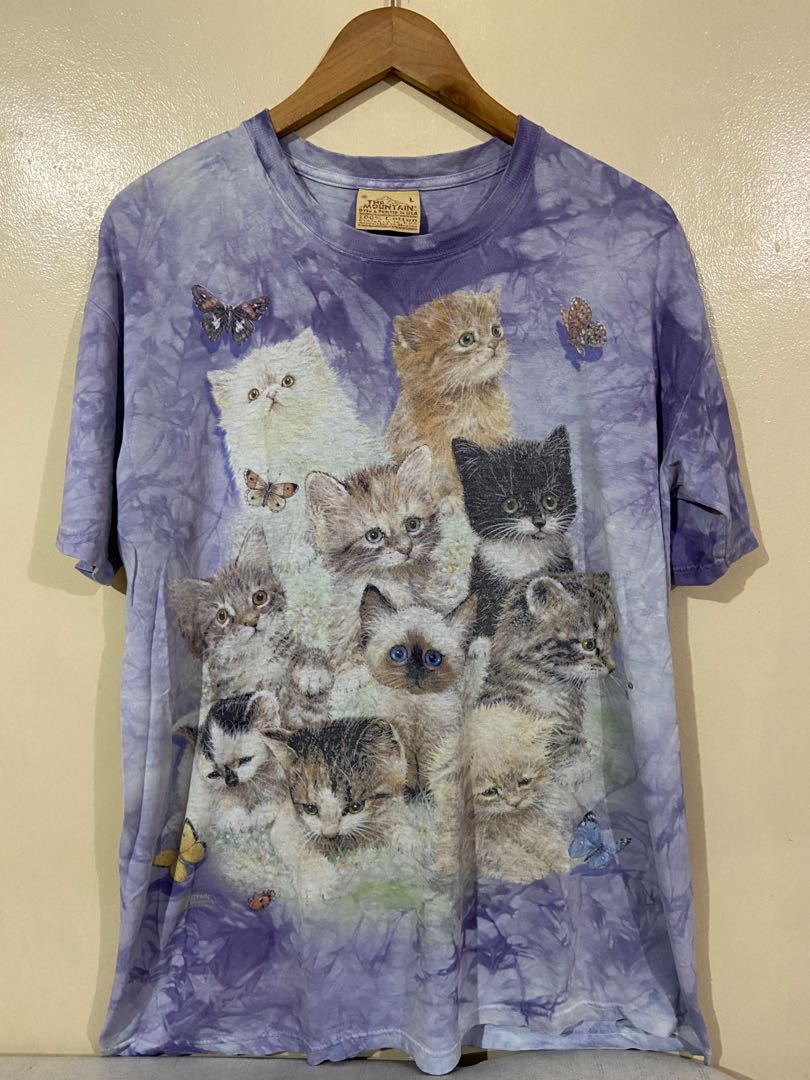 Post Malone The Mountain 10 Kittens Vintage Tie Dye Shirt Ten Animal Nature Print Tee Tshirt Tiedye Men S Fashion Tops Sets Tshirts Polo Shirts On Carousell