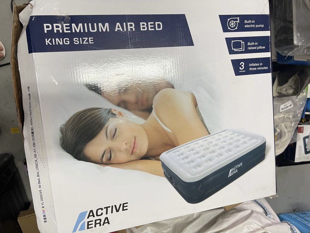 Active Era King Size Premium Air Bed, Furniture & Home Living, Bedding