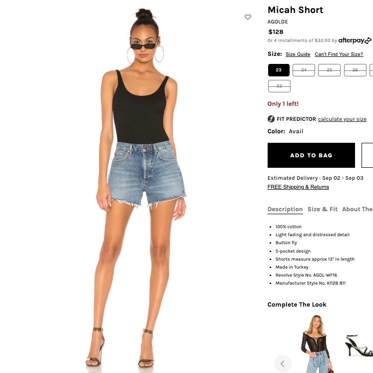Agolde micah shorts cheap