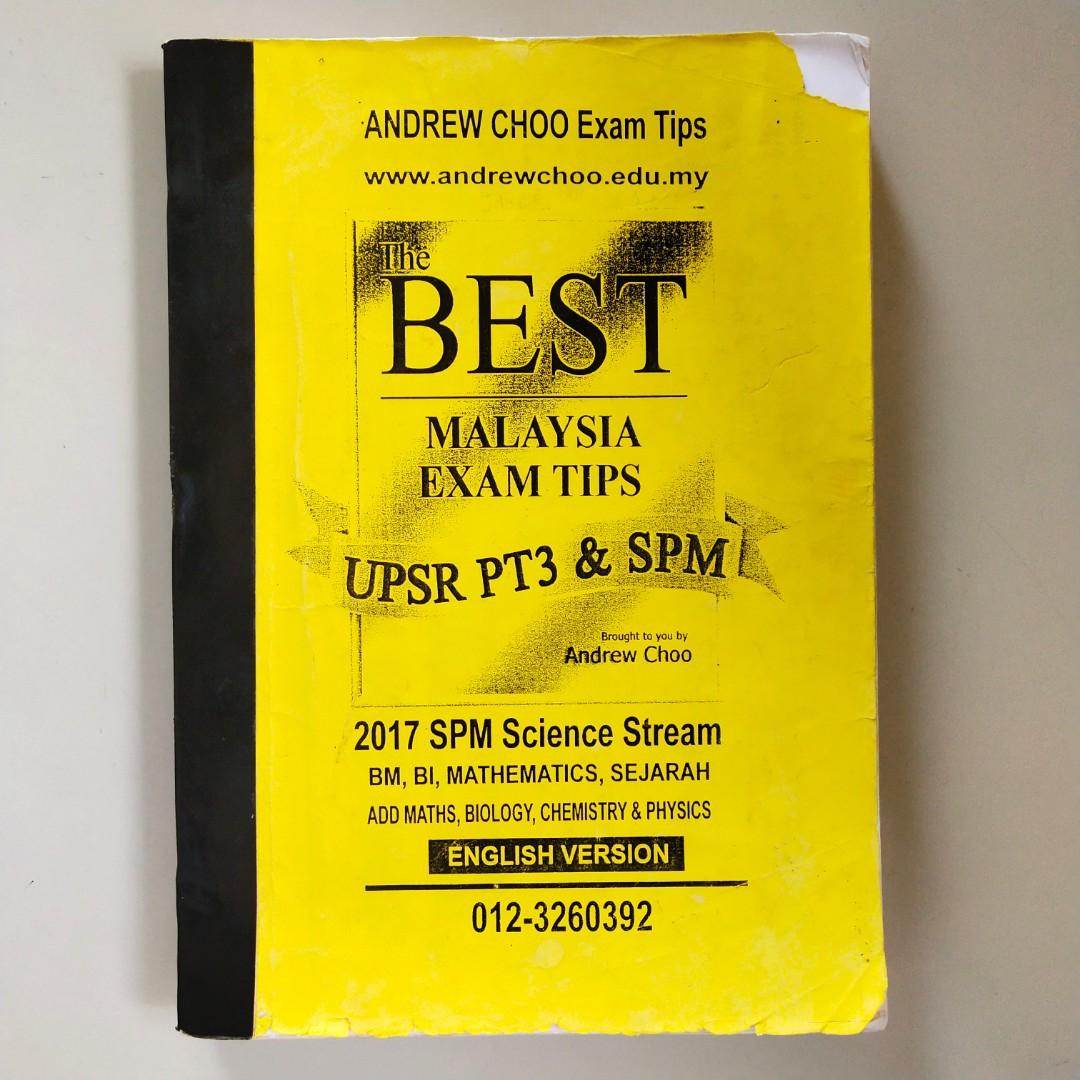 Andrew Choo Exam Notes SPM Science Stream: Bahasa Melayu, English 