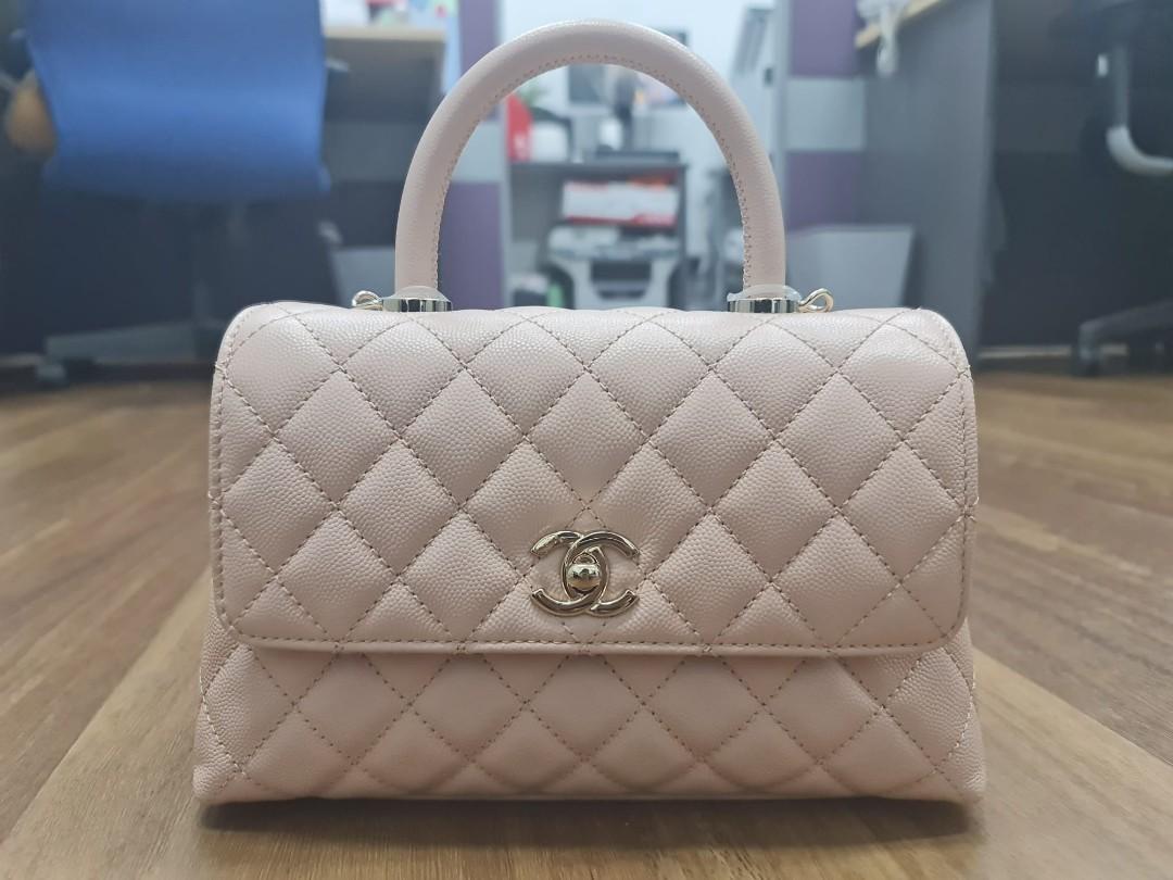 Authentic Chanel Pink Coco Handle, Luxury, Bags & Wallets on Carousell