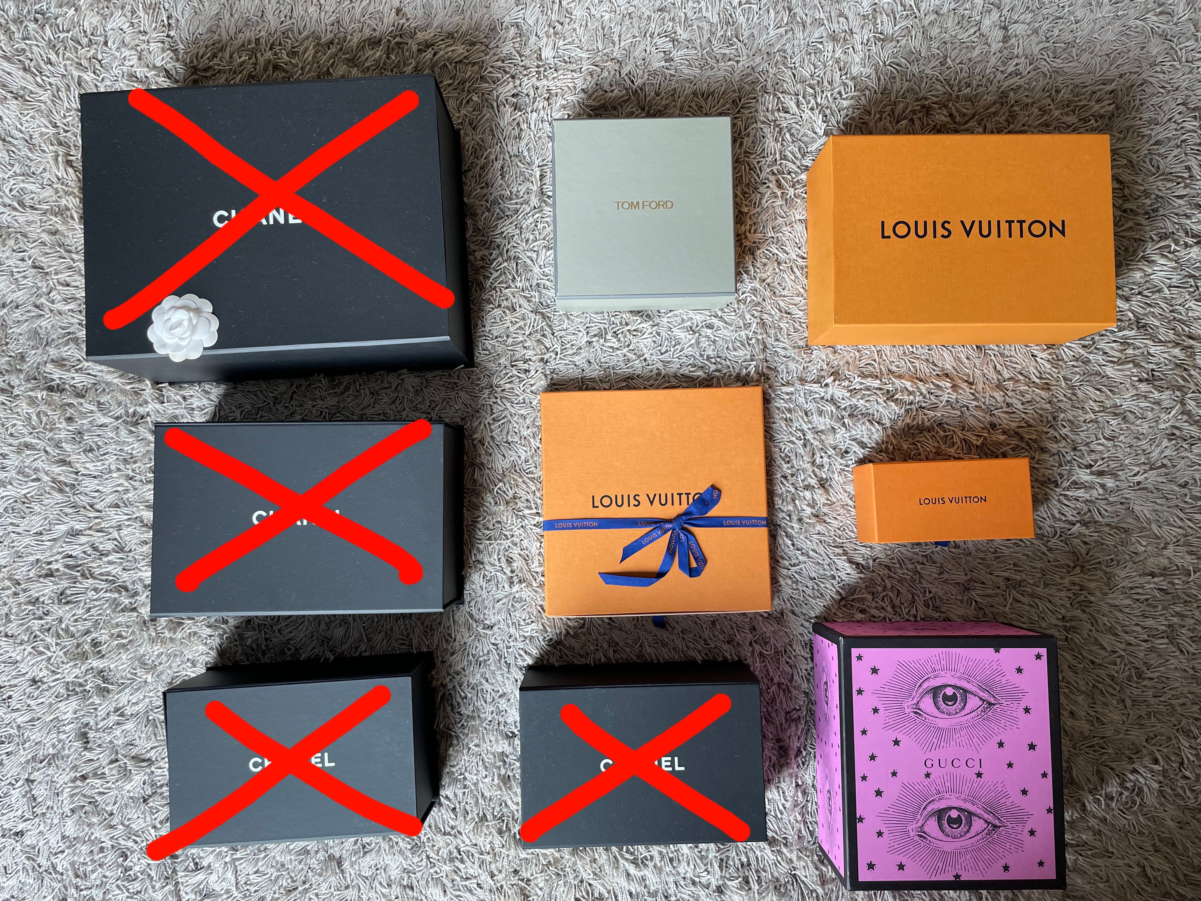 Bags  Chanel Gucci Louis Vuitton Dior Tom Ford Bags Boxes Ribbons