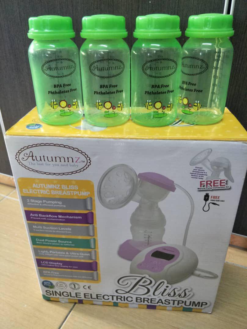 Autumnz Breast Pump (Category: Breastfeeding & Bottle Feeding) located in Petaling Jaya. Submitted by 204479 (Listing ID 1110781239, Image 1). Description: Pakai kurang sebulan… jual sebab dah tukar ke susu formula.. cod or by pos boleh… satu set semua skali seperti dalam gambar… free bottle and bag storage sekotak.. juga boleh digunkan dgn batteri...