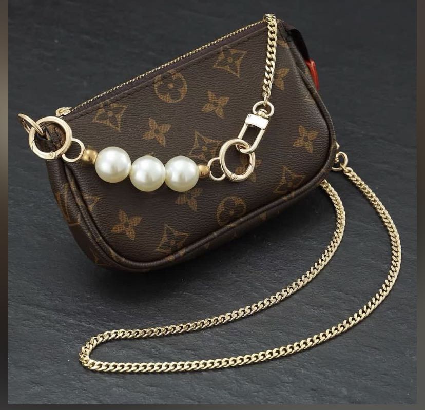 Bag Chain For Lv Bag Modified Pearl Extension Chain Armpit
