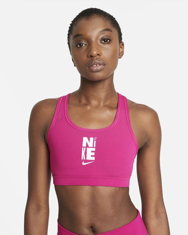 Nike Swoosh Sports Bra, Women's Fashion, Activewear on Carousell