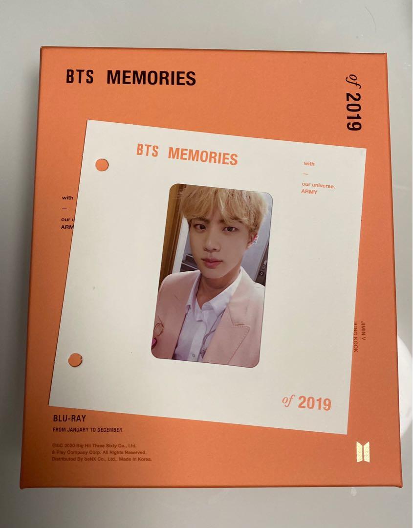 BTS 2019 Memories Blu-Ray + Jin卡, 興趣及遊戲, 收藏品及紀念品, 韓