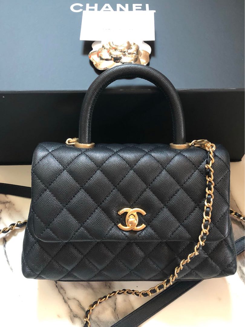 Chanel Coco Handle Mini, Luxury, Bags & Wallets on Carousell