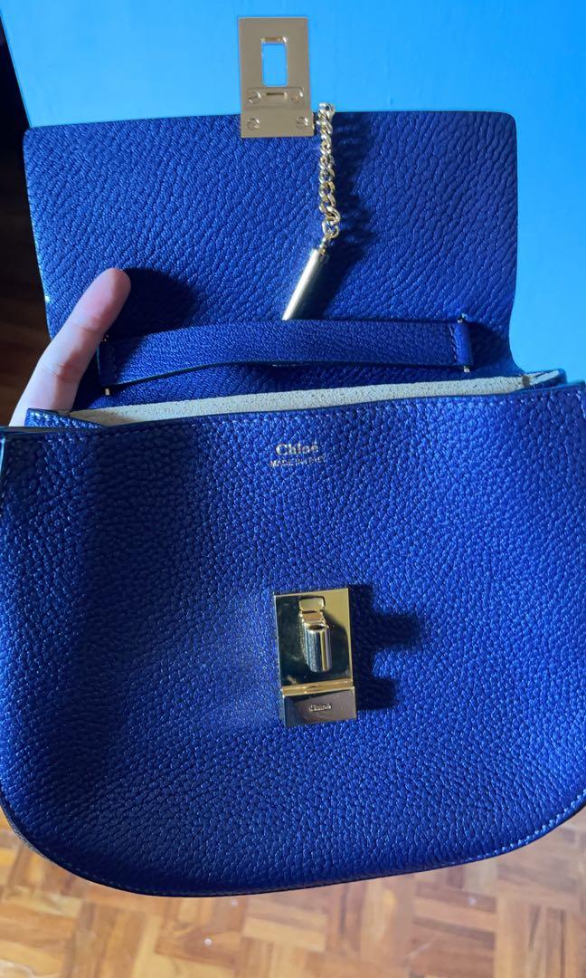 Chloe drew bag blue best sale