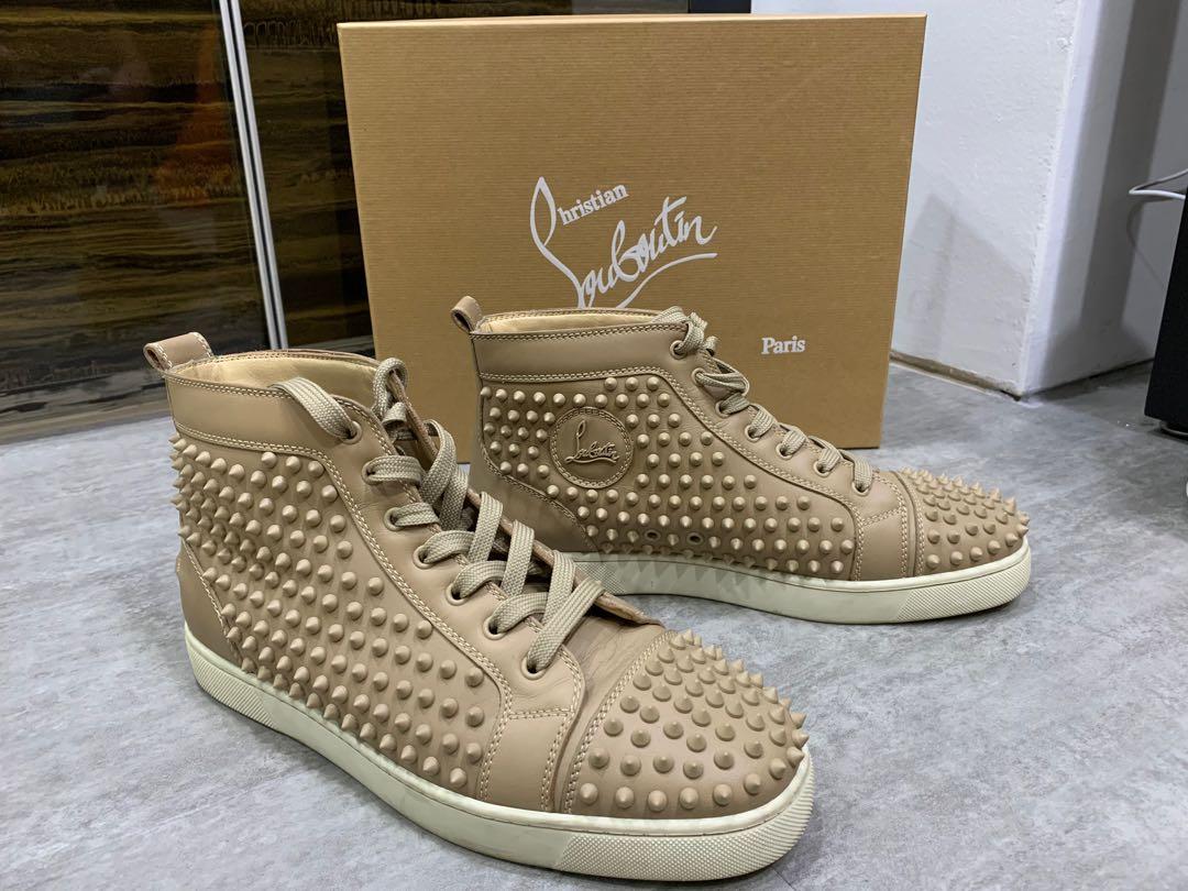 Christian louboutin clearance flat spikes
